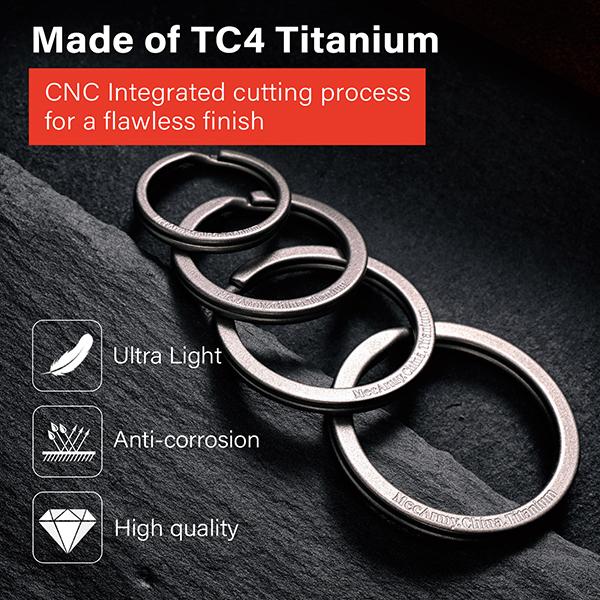 CH7 Titanium Keyring Kit, 7pcs keyring